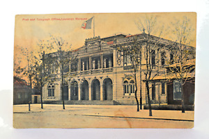 Vintage Post And Telegraph Office Lourenco Marques Post Card Bilhete Collectibl