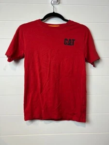 Kids Caterpiller CAT tshirt with back graphic size Medium 10/12 - Picture 1 of 3