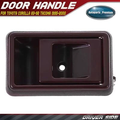 Manija de puerta interior roja delantera izquierda o trasera izquierda para Toyota Corolla 83-92 Tacoma Foto 1 de 4