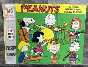 Rare Vintage Unopened 1966 Peanuts Jigsaw Puzzle 100 Piece 4382-2 Milton Bradley - Picture 1 of 6