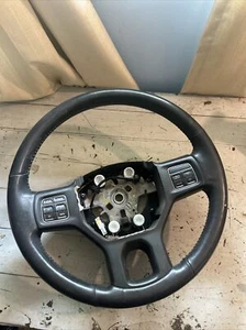 13-18 Ram 1500 Black Leather Steering Wheel w/ cruise control switch OEM 2013 - Foto 1 di 12