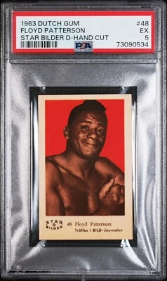 RARE 1963 Dutch Gum Floyd Patterson PSA 5 #48 Boxing Pop 1 Star Bilder - Image 1 of 2