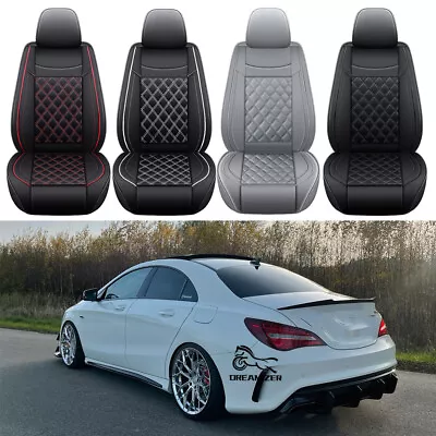 For Mercedes Benz 1998-2023 Leather Car Seats Covers Seat Full Set Cushion Pad - Image 1 of 4