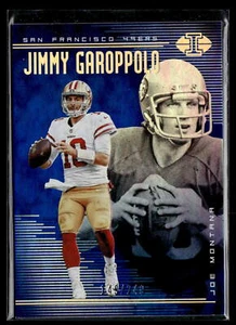 2018 Panini Illusions #78 Garoppolo / Montana SN249 Blue NRMT or Better - Picture 1 of 2