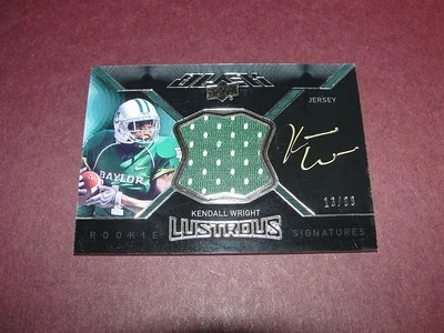Kendall Wright 2012 EXQUISITE Gold Ink Autograph JSY/99 - TITANS / Baylor Bears - Image 1 of 2