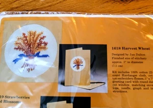 The Creative Circle "Harvest Wheat" Card Counted Cross Stitch Kit - #1618 - New - Picture 1 of 3