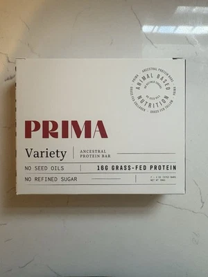 Barra de proteína ancestral PRIMA 7 barras de proteína alimentadas con pasto. Pack Variedad. Exp 01/2027 Foto 1 de 4