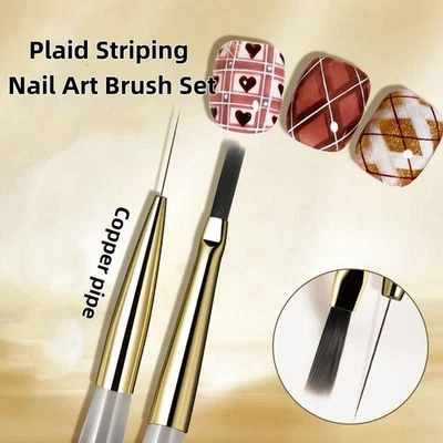 1/5/6Pcs Painting Liner Brush Gel Polish Precision Nail Art Thin Drawing Pen - Изображение 1 из 4