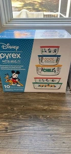 Pyrex 10-Piece Disney Gotta Have It Mickey Mouse Decorated Food Storage Set - Picture 1 of 2