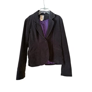 Ralph Lauren Polo Vintage 80s Black Velvet Two Button Jacket Damen Size M  - Bild 1 von 8