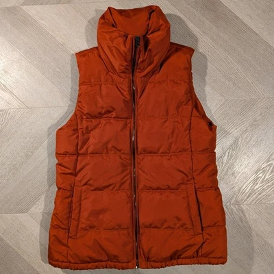 Old Navy Puffer Vest Men's Size Small Burnt Orange - Image 1 of 4