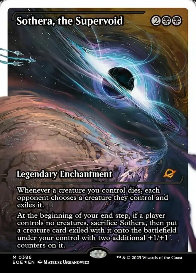 Near Mint x 1 Sothera, the Supervoid - Fracture Foil - Showcase Edge of Eterniti - Image 1 of 1