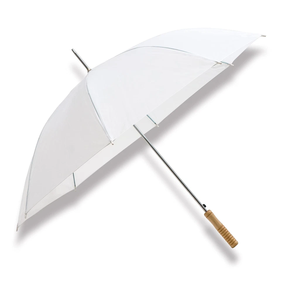 Paraguas de boda - Paraguas de 48\\\\\\" - Abierto manual - Paquete de 2 (Blanco Foto 1 de 1