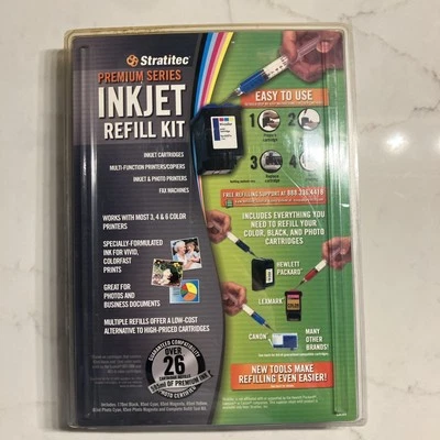 NOS Sealed Stratitec Premium Series Inkjet Refill Kit   EIR595 EASY to Use - Image 1 of 2