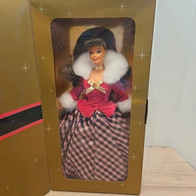 Barbie Avon Winter Rhapsody 1996 segunda en una serie (pelo castaño) caja sin abrir Foto 1 de 4