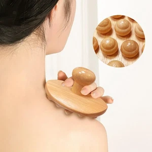 Holz-Massagebürste, Körpermassagegerät, manuelles Massagegerät, Handgerät - Picture 1 of 6