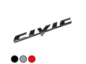 06-11 Civic Black Emblem Logo Badge fits Honda Sticker W/ 3m Tape Ex Lx Si - Picture 1 of 1
