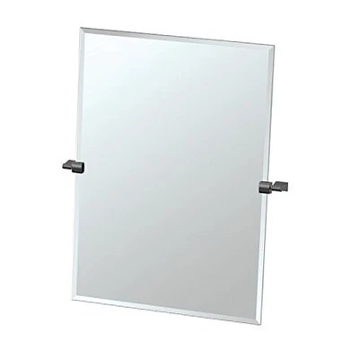  4719MXS Bleu Frameless Rectangle Mirror, 31.5-inch, Matte Black  - Image 1 of 4