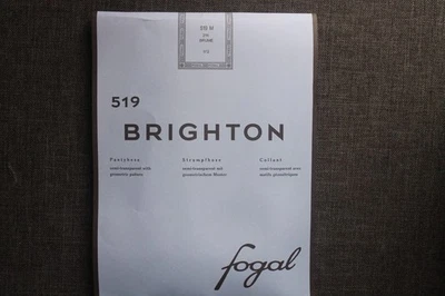 FOGAL Brighton No 519 Strumpfhose Gr. M Brume Kitt Muster Neu OVP - Bild 1 von 4