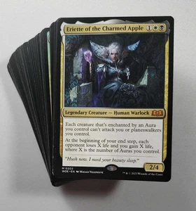 MTG Commander Eriette of the Charmed Apple Complete Aura EDH Deck with Rares - Picture 1 of 9