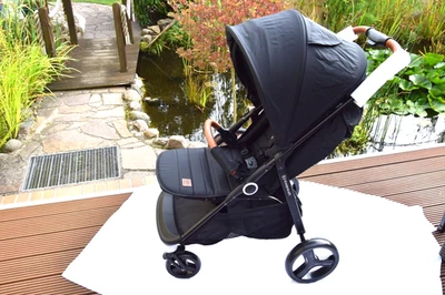 Buggy Kinderkraft GRANDE PLUS Kinderwagen klappbar Sportwagen Verdeck schwarz - Bild 1 von 4