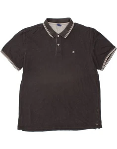 CHAMPION Mens Polo Shirt 3XL Black Cotton CU20 - Picture 1 of 4