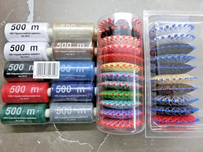 Sortiment versch. Sorten Nähgarne-Polyester (Nähgarne u. Sternzwirne) - Bild 1 von 4
