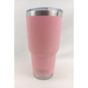 Vaso de viaje YETI Rambler 30 oz rosa acero inoxidable con tapa - Imagen 1 de 8