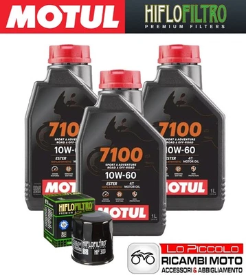 Kit Tagliando 3 OLIO [MOTUL] 7100 10w60 + FILTRO Yamaha YZF 600 R6 S 2008 2009 Foto 1 de 4