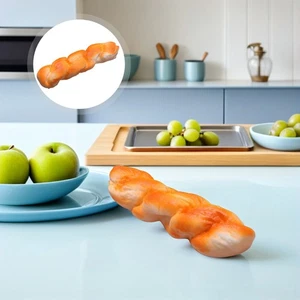  2 Stück Brot Requisite Realistische Gefälschte Lebensmittel Dessert Modell Künstliche Dekoration - Bild 1 von 12