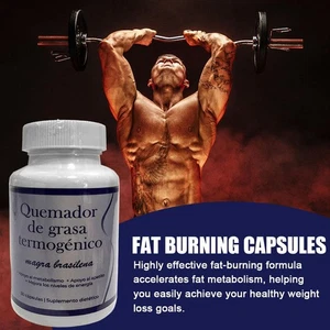 Fat Burning Capsules NATURAL QUEMADOR DE GRASA 30 Capsules N EW - Picture 1 of 7