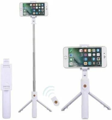 Selfie Stick Tripod Remote Desktop Stand Cell Phone Holder For iPhone Samsung US - Image 1 of 4