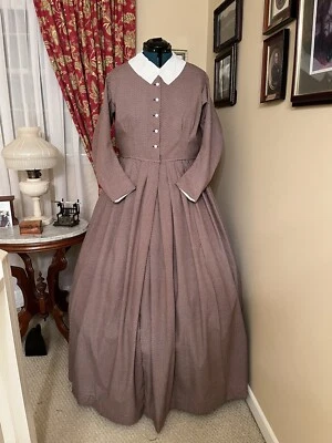 Civil War Reenactment Day Dress Size 14 - Image 1 of 3
