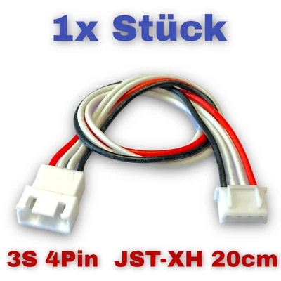 1x 3S 4PIN JST-XH 20cm Cable Balanceador Extensión Cable Cable Lipo Batería 1... - Imagen 1 de 4