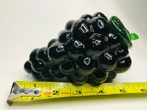 Murano Stil mundgeblasen Glas lila Traube Cluster 6" - Bild 1 von 4