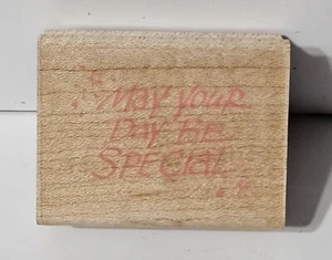 Hero Arts Wood Mounted Rubber Stamp - May Your Day Be Special - Picture 1 of 2