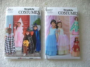 2 "Simplicity 3-8 Child's Costume Sewing Patterns" S3061 / S3027 / Brand New - Picture 1 of 2