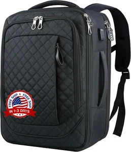 Mochila Para Computadora Portátil De Viaje De 17.3 Pulgadas, Mochila De Negocios - Picture 1 of 8