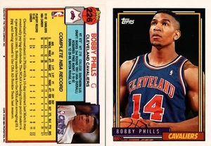 1992-93 Topps Basketball #226 - Bobby Phills RC - Cleveland Cavaliers 92-583 - Picture 1 of 1