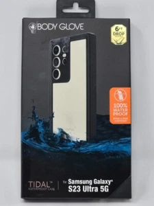 Body Glove Tidal Waterproof Phone Case Samsung Galaxy S23 Ultra 5G - Black/Clear - Photo 1 sur 2