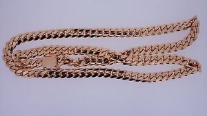 200 Grams Miami Cuban Link Chain Necklace 10K Solid Rose Gold 10.5 MM 30" ASAAR