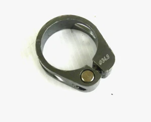 MEIJUN GREY SILVER SEATPOST CLAMP ALLOY SEAT POST HOLDER - 34.9 mm - Picture 1 of 2