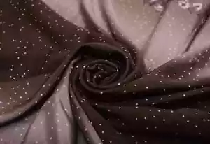 Arte de tela artesanal suave de 5 yardas de seda crepe puro marrón saris puro crepe estampado sari - Imagen 1 de 3