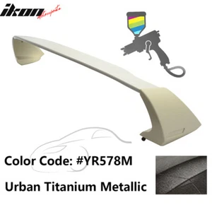 Fits 12-14 Civic Sedan Mugen Trunk Spoiler ABS #YR578M Urban Titanium Metallic - Picture 1 of 3