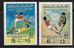 Voleibol y fútbol Libia 827-8 como nuevo NH - Imagen 1 de 1