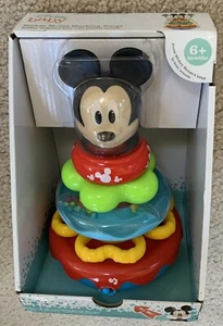 Mickey Mouse Disney Baby Stacking Rings w/ SOUNDS NEW in Box - Picture 1 of 5
