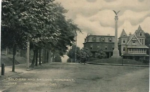 WILMINGTON DE - Cartolina monumento a soldati e marinai - Foto 1 di 2