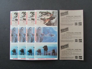 Lote de 5) 1980 Burger King Coca-Cola Empire Strikes Back 3 paneles de tarjetas Luke + - Imagen 1 de 1