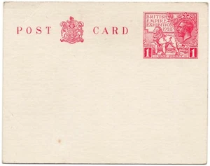 GB KGV 1d Red 1925 Wembley Exhibition Post Office post card - Picture 1 of 2