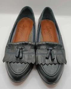 Arpeggios VTG Blue Leather Kilties Women's Shoes Size 7.5 M - Picture 1 of 9